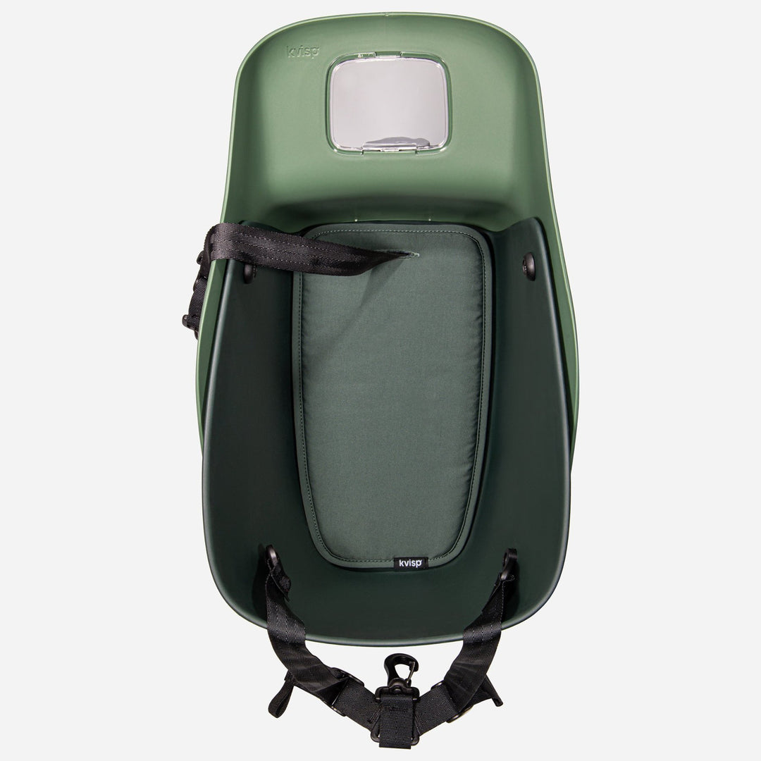 A top view of the Forest Green comfort seat cushion placed into the Kvisp seat
 #color_forest-green